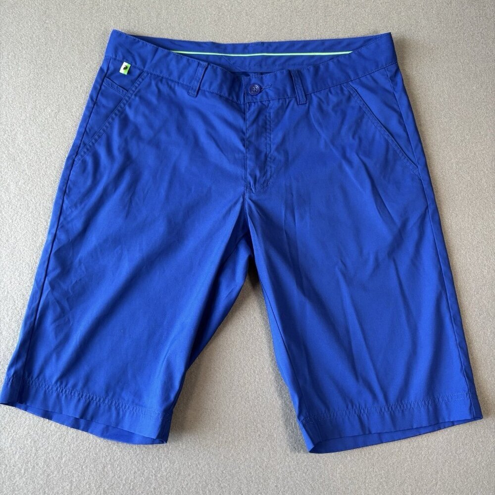 Peak Performance G DAVE SH 3XDRY Mens Shorts Chino Casual Blue Stretch Size 33